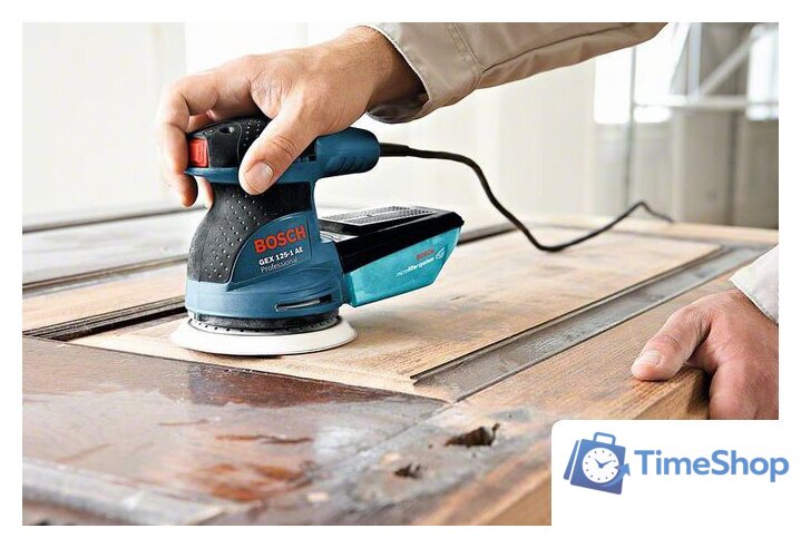 Эксцентриковая шлифмашина Bosch GEX 125-1 AE Professional (0601387500) - Изображение №6 — Интернет-магазин Time-Shop