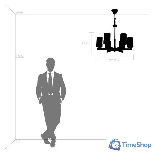 Подвесная люстра Lightstar Cero 731067 - Изображение №8 — Интернет-магазин Time-Shop