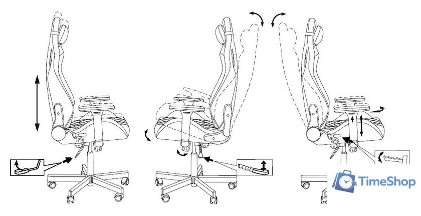 Игровое (геймерское) кресло Knight Outrider (черный/красный) - Изображение №29 — Интернет-магазин Time-Shop