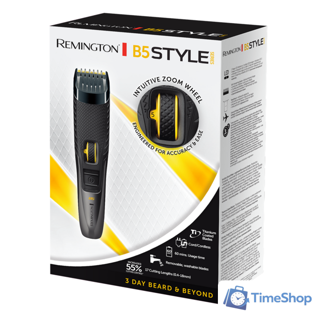 Триммер для бороды и усов Remington B5 Style MB5000 - Изображение №3 — Интернет-магазин Time-Shop
