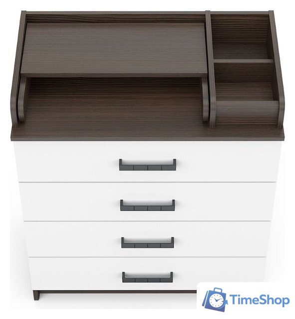 Детский комод Атон Мебель Marvin (бодяга темный/белый) - Изображение №2 — Интернет-магазин Time-Shop