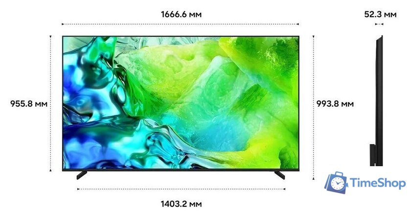MiniLED телевизор Samsung Neo QLED QN80H 4K QE75QN80HAUXPY - Изображение №2 — Интернет-магазин Time-Shop