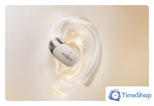 Наушники Shokz Shokz OpenFit 2 (бежевый) - Изображение №6 — Интернет-магазин Time-Shop
