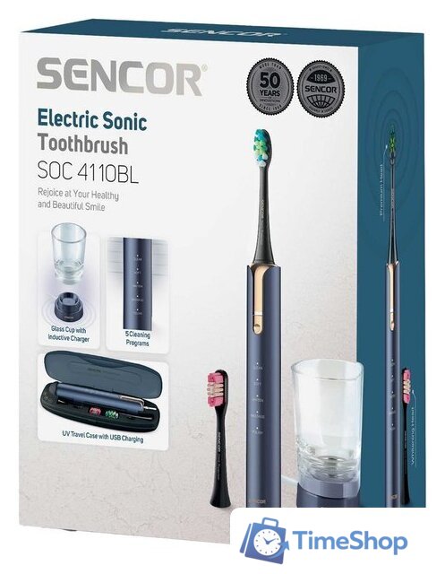 Электрическая зубная щетка Sencor SOC 4110BL - Изображение №11 — Интернет-магазин Time-Shop