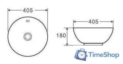 Умывальник D&K Matrix DT1390516 (белый) - Изображение №3 — Интернет-магазин Time-Shop