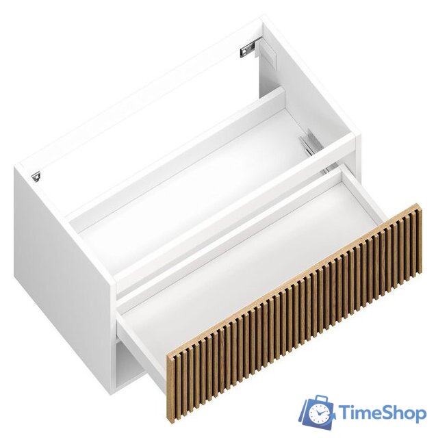  ЗОВ Тумба под умывальник Кито-2 100 2K100LW0MRMC (белый/тростник) - Изображение №2 — Интернет-магазин Time-Shop