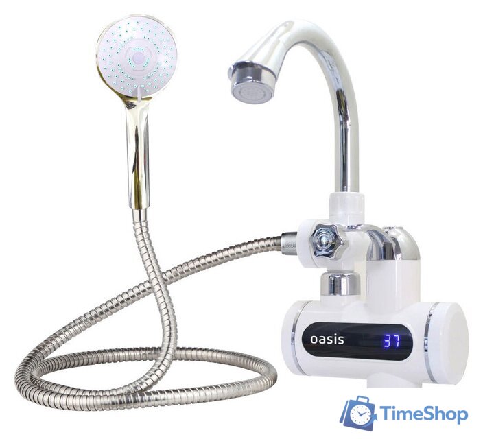 Проточный электрический водонагреватель кран+душ Oasis EP-3 - Изображение №1 — Интернет-магазин Time-Shop