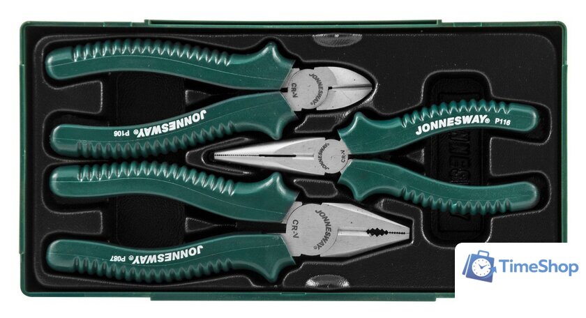 Набор пассатижей Jonnesway P0813SC (3 предмета) - Изображение №1 — Интернет-магазин Time-Shop