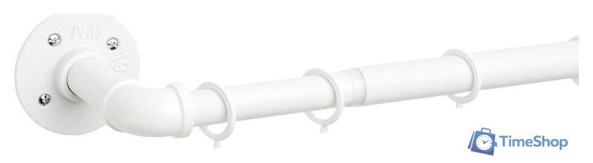 Карниз для штор UG Home Раздвижной 1-рядный 1КМ-180-360-БЛ (1.8-3.6м, белый) - Изображение №1 — Интернет-магазин Time-Shop