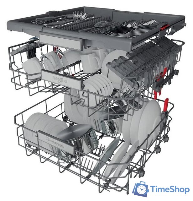 Встраиваемая посудомоечная машина Whirlpool WIP 4O33 PLE S - Изображение №10 — Интернет-магазин Time-Shop
