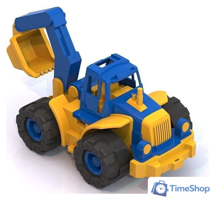 Трактор Нордпласт Трактор Богатырь с ковшом 98 (красный/желтый) - Изображение №2 — Интернет-магазин Time-Shop