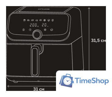 Аэрогриль (аэрофритюрница) GFgril GFA-7500 - Изображение №17 — Интернет-магазин Time-Shop