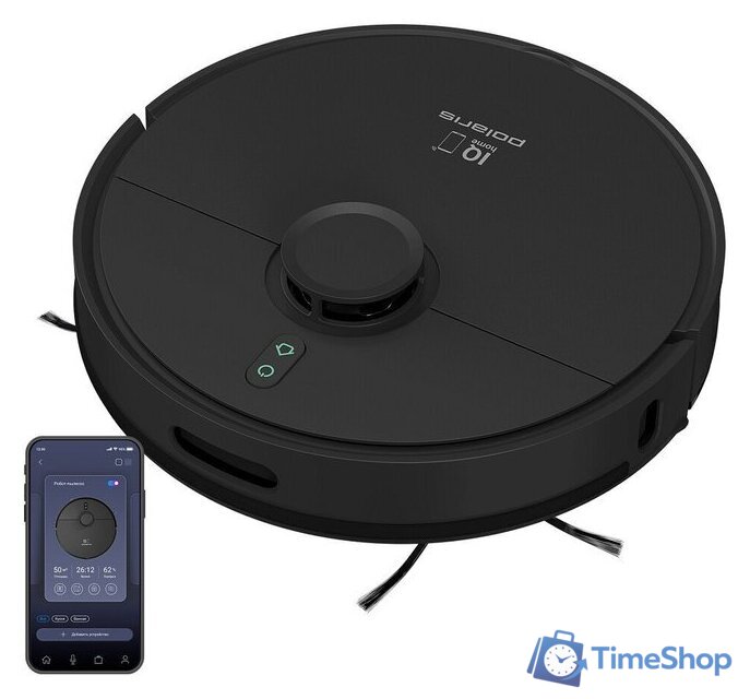 Робот-пылесос Polaris PVCR 4500 WI-FI IQ Home (черный) - Изображение №1 — Интернет-магазин Time-Shop