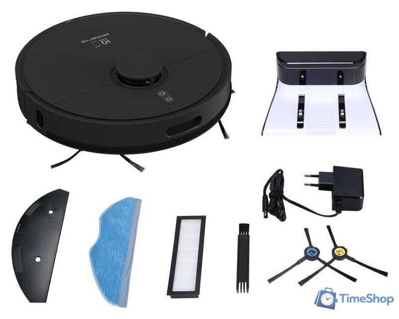 Робот-пылесос Polaris PVCR 4500 WI-FI IQ Home (черный) - Изображение №7 — Интернет-магазин Time-Shop