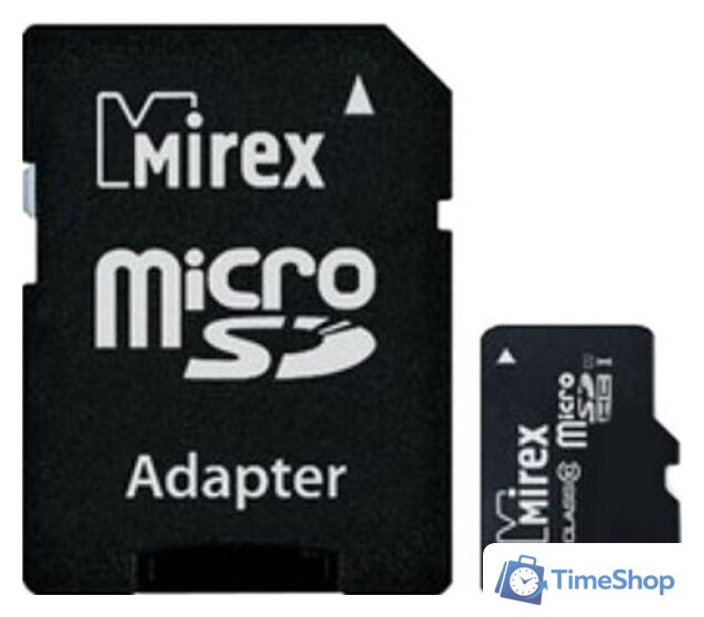 Карта памяти Mirex microSDXC UHS-I (Class 10) 128GB + адаптер [13613-AD10S128] - Изображение №1 — Интернет-магазин Time-Shop