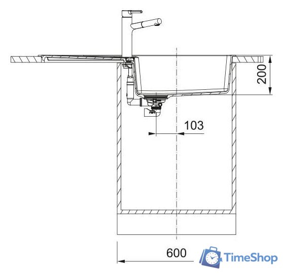 Кухонная мойка Franke Centro CNG 611-100 XL 114.0757.427 (оникс) - Изображение №3 — Интернет-магазин Time-Shop