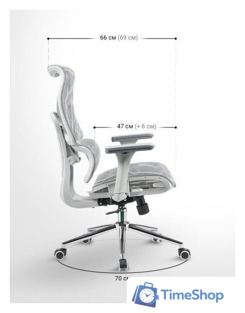 Офисное кресло myroo Office Wizard HS-3853H-1-G (light grey) - Изображение №21 — Интернет-магазин Time-Shop