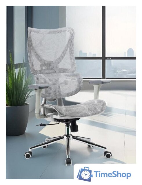 Офисное кресло myroo Office Wizard HS-3853H-1-G (light grey) - Изображение №10 — Интернет-магазин Time-Shop