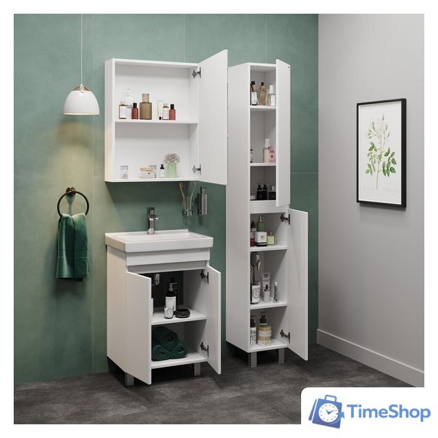  Onika Тумба под умывальник Милтон Квадро 55 (105562) - Изображение №5 — Интернет-магазин Time-Shop