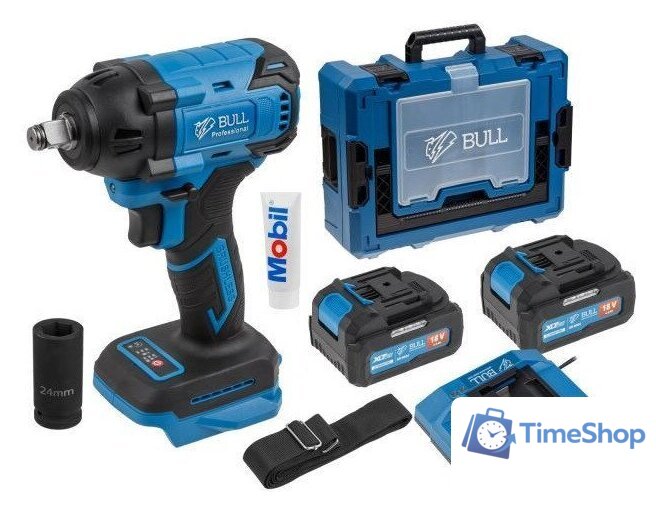 Гайковерт Bull SC 1804 (с 2-мя АКБ, кейс) - Изображение №1 — Интернет-магазин Time-Shop