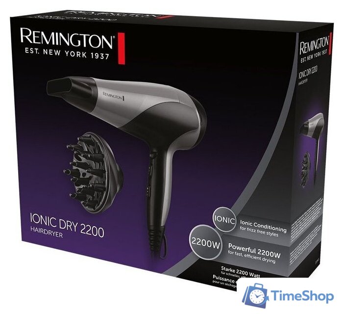 Фен Remington Ionic Dry D3190S - Изображение №4 — Интернет-магазин Time-Shop
