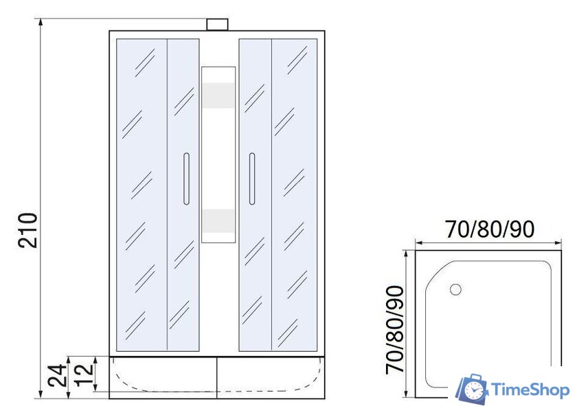 Душевая кабина Мономах Б/К 70/24 S МЗ - Изображение №10 — Интернет-магазин Time-Shop