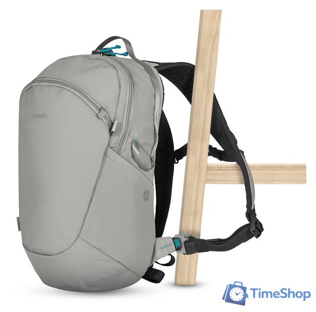 Городской рюкзак Pacsafe Eco 18 Econyl 41102145 (серый) - Изображение №6 — Интернет-магазин Time-Shop