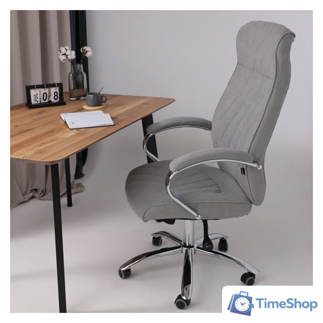 Офисное кресло AksHome Star (ткань, светло-серый) - Изображение №3 — Интернет-магазин Time-Shop