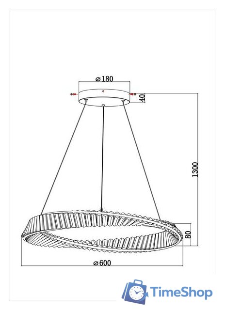 Подвесная люстра Divinare Millie 1136/17 SP-36 - Изображение №5 — Интернет-магазин Time-Shop