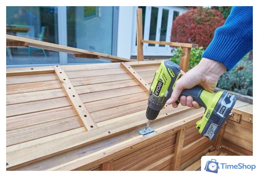 Ударная дрель-шуруповерт Ryobi R18PD2-220S 5133004459 (с 2-мя АКБ, сумка) - Изображение №4 — Интернет-магазин Time-Shop