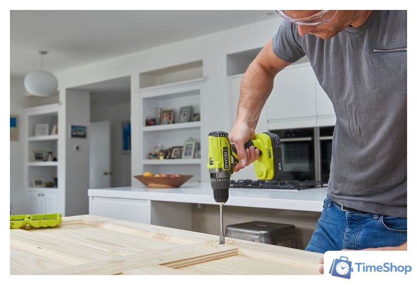 Ударная дрель-шуруповерт Ryobi R18PD2-220S 5133004459 (с 2-мя АКБ, сумка) - Изображение №5 — Интернет-магазин Time-Shop