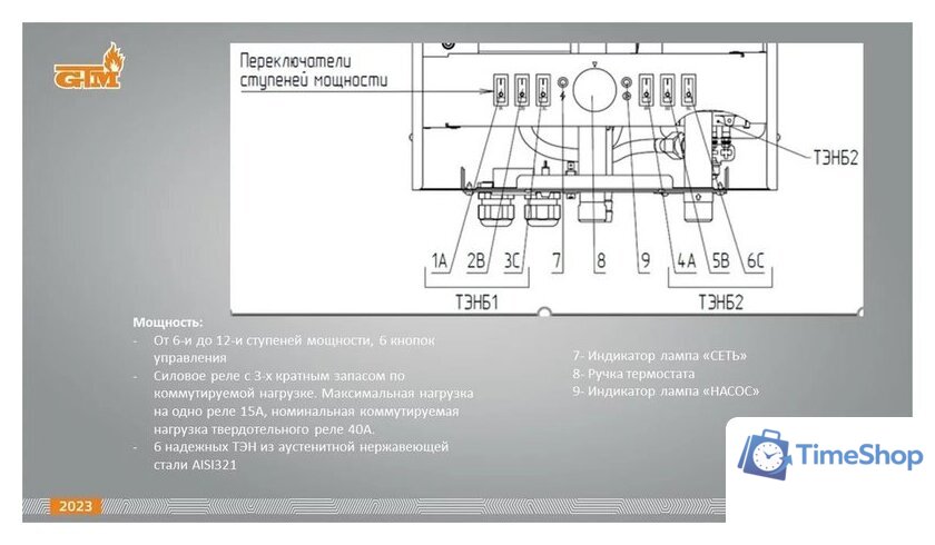 Отопительный котел GTM Classic E600-9 - Изображение №10 — Интернет-магазин Time-Shop