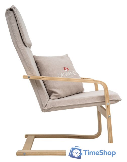 Интерьерное кресло Calviano Soft 1 (светло-бежевый) - Изображение №3 — Интернет-магазин Time-Shop