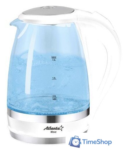 Электрический чайник Atlanta ATH-2463 (белый) - Изображение №1 — Интернет-магазин Time-Shop