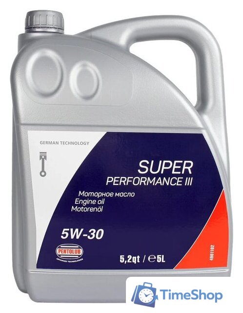 Моторное масло Pentolub Super Performance III 5W-30 5л - Изображение №1 — Интернет-магазин Time-Shop