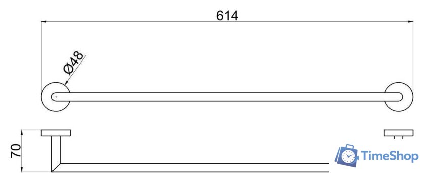 Держатель для полотенца Allen Brau Priority 6.31011-31 - Изображение №2 — Интернет-магазин Time-Shop