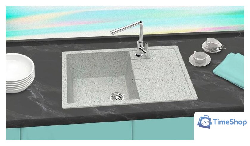Кухонная мойка Berge BR-7603 (серый матовый) - Изображение №2 — Интернет-магазин Time-Shop