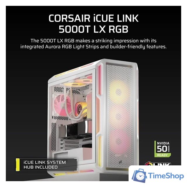 Корпус Corsair 5000T LX RGB CC-9011299-WW - Изображение №3 — Интернет-магазин Time-Shop