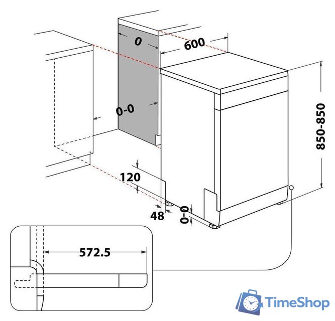 Посудомоечная машина Whirlpool WRFC 3C26 X - Изображение №13 — Интернет-магазин Time-Shop
