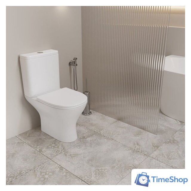 Унитаз напольный Lauter W224 2110224 + гигиенический душ Mist 21TZ221CH (горизонтальный выпуск) - Изображение №11 — Интернет-магазин Time-Shop