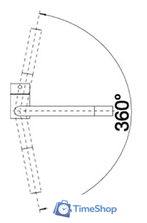 Смеситель Blanco Linus 514019 (хром) - Изображение №3 — Интернет-магазин Time-Shop
