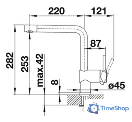 Смеситель Blanco Linus 514019 (хром) - Изображение №2 — Интернет-магазин Time-Shop