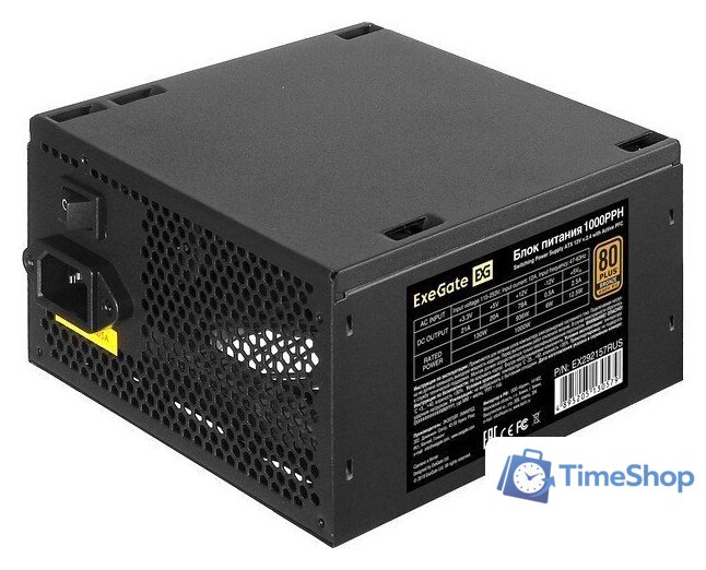 Блок питания ExeGate 1000PPH 80 Plus Bronze EX292157RUS-S - Изображение №1 — Интернет-магазин Time-Shop