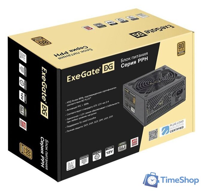 Блок питания ExeGate 1000PPH 80 Plus Bronze EX292157RUS-S - Изображение №4 — Интернет-магазин Time-Shop