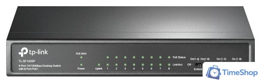 Неуправляемый коммутатор TP-Link TL-SF1009P - Изображение №1 — Интернет-магазин Time-Shop