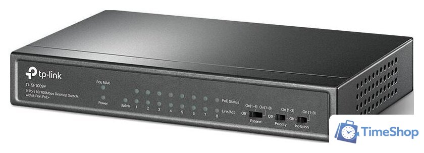 Неуправляемый коммутатор TP-Link TL-SF1009P - Изображение №2 — Интернет-магазин Time-Shop
