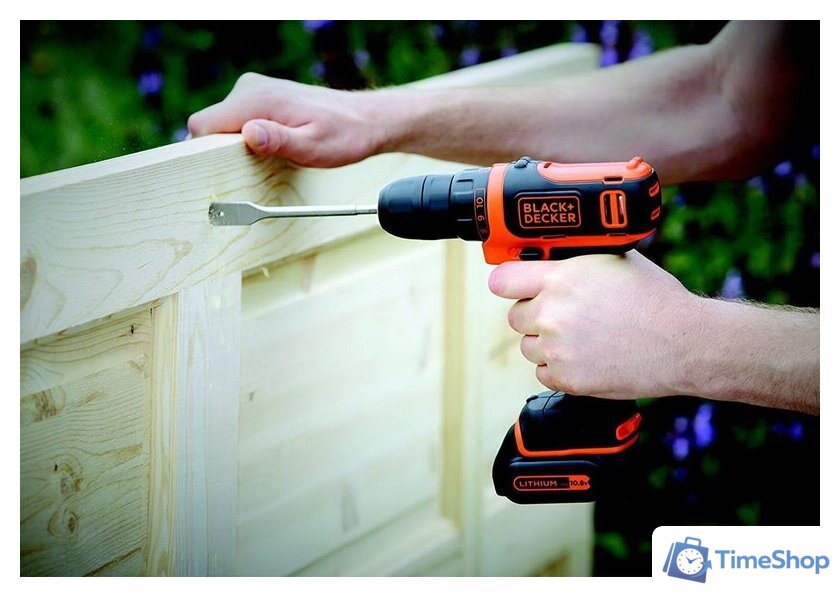 Дрель-шуруповерт Black & Decker BDCDD12 (с 1-м АКБ и без кейса) - Изображение №5 — Интернет-магазин Time-Shop