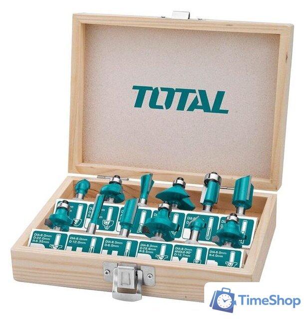 Набор фрез Total TACSR1121 (12 шт) - Изображение №2 — Интернет-магазин Time-Shop