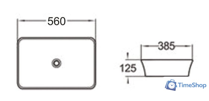 Умывальник SantiLine SL-1009 - Изображение №2 — Интернет-магазин Time-Shop