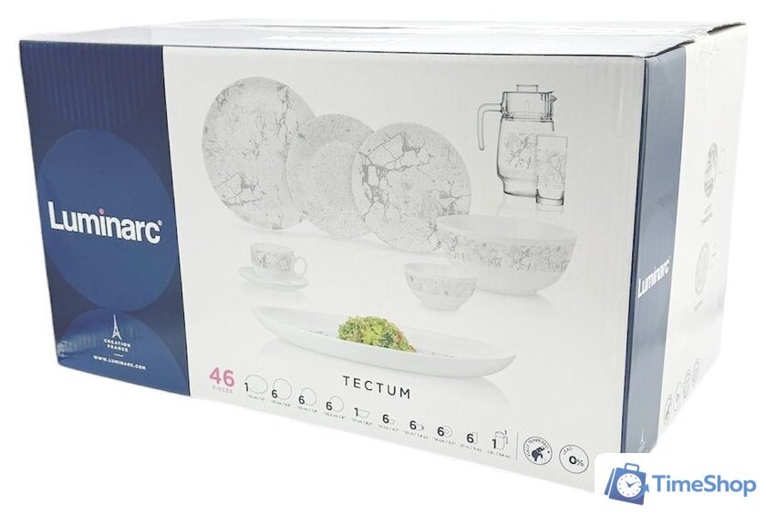 Столовый сервиз Luminarc Diwali Tectum V8145 (46пр) - Изображение №2 — Интернет-магазин Time-Shop